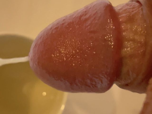 Handjob Amateur with Cum Drink Cup (Me and myself on paradide)