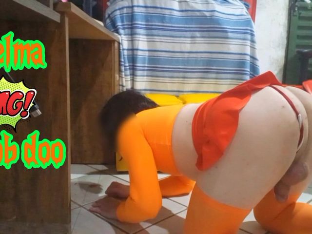 Velma Cosplay Crossdresser Femboy (Carol videos shorts)