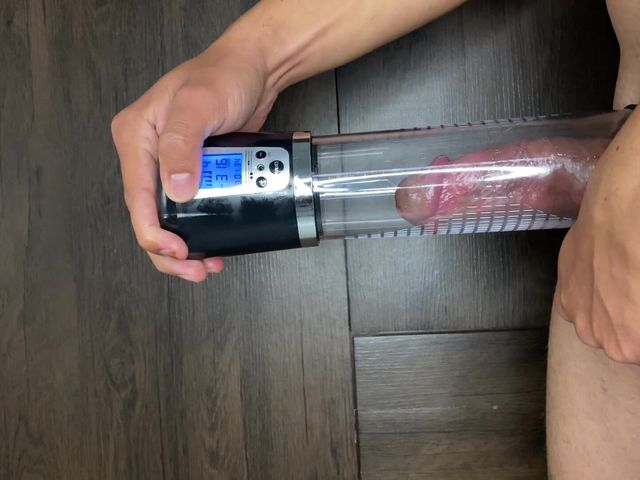 Suction Pump Sucking the Cock in and Making It Big and Full of Veins (Greedy truck)