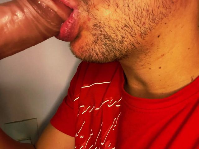 Close up: the Best Milk Mouth for Your Dick! Sucking Cock Asmr, Tongue and Lips Blowjob (Greedy truck)