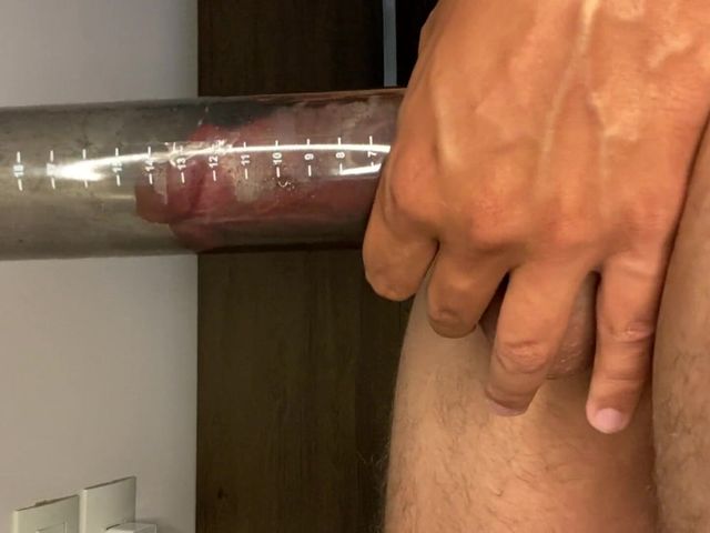 Older Man Had a Chance Encounter and Used His Penis Pump to Make His Penis Thicker (Greedy truck)