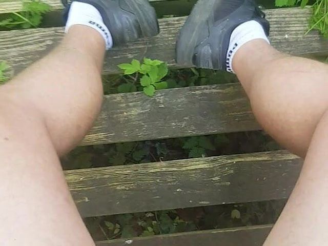Big Cumshot on My Bare Legs in the Woods (Skittle uk)