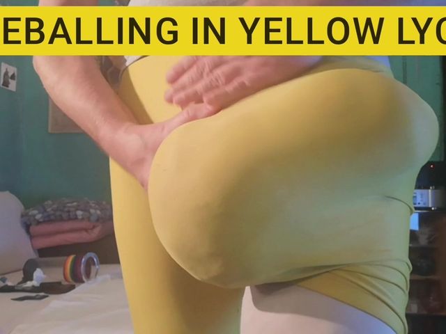 Freeballing in Yellow Spandex (Monster meat studio)