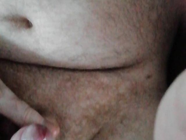 Ukhairybear - Daddy Bear Unloads Onto His Hairy Belly and Eats His Cum. (TheUKHairyBear)