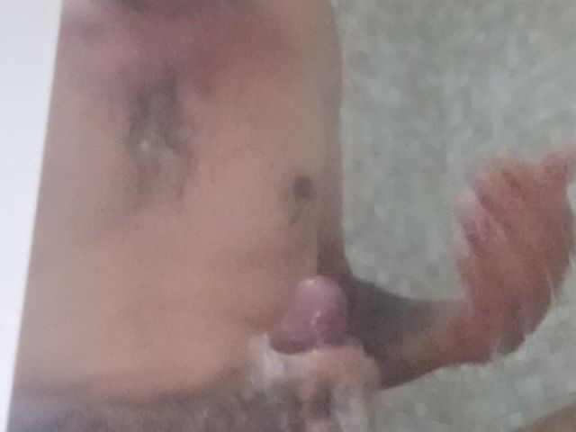 Brazilian Man with Big Hard Dick in the Bath (RsChacal)